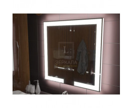 Зеркало с подсветкой лентой для ванной комнаты Новара 110х100 см